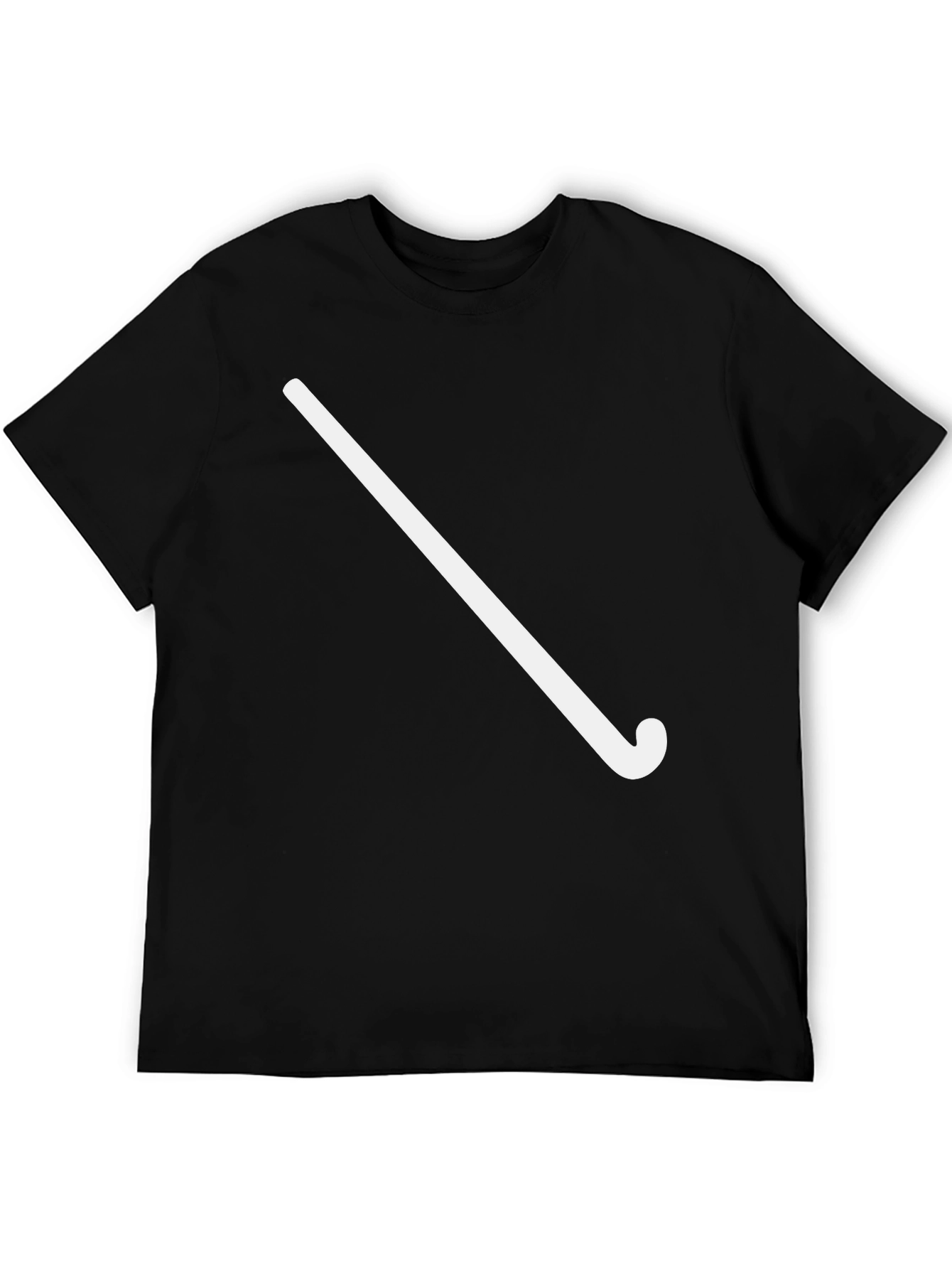 Mens Black Hockey Stick Graphic Tee