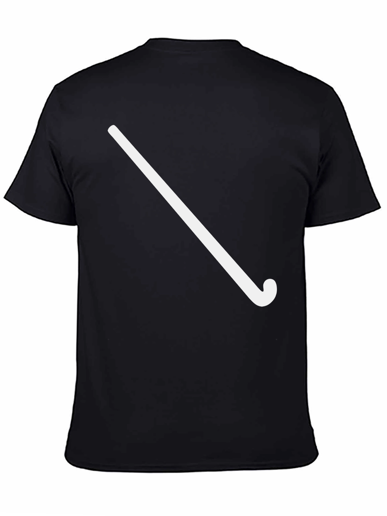 Mens Black Hockey Stick Graphic Tee