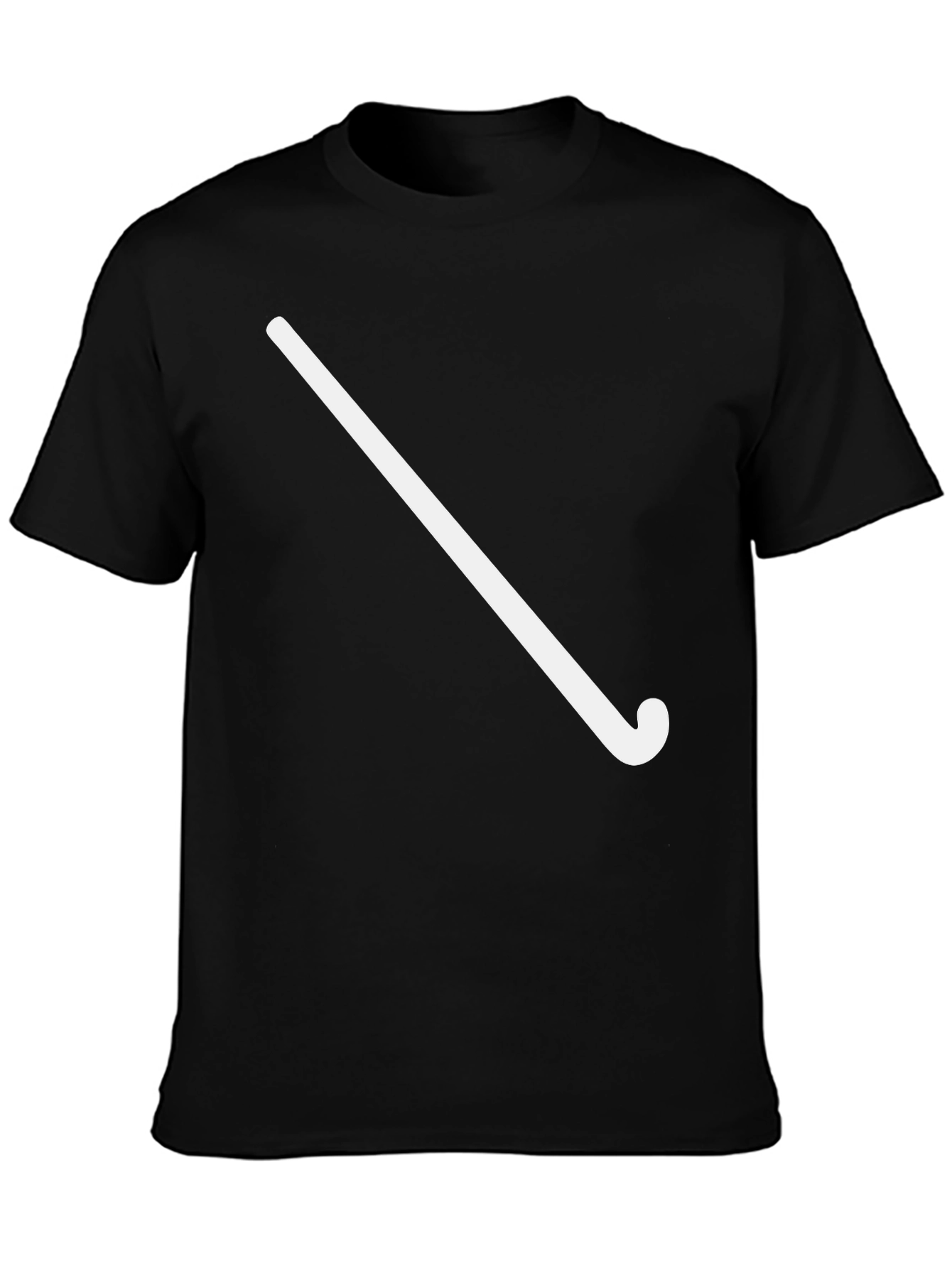 Mens Black Hockey Stick Graphic Tee