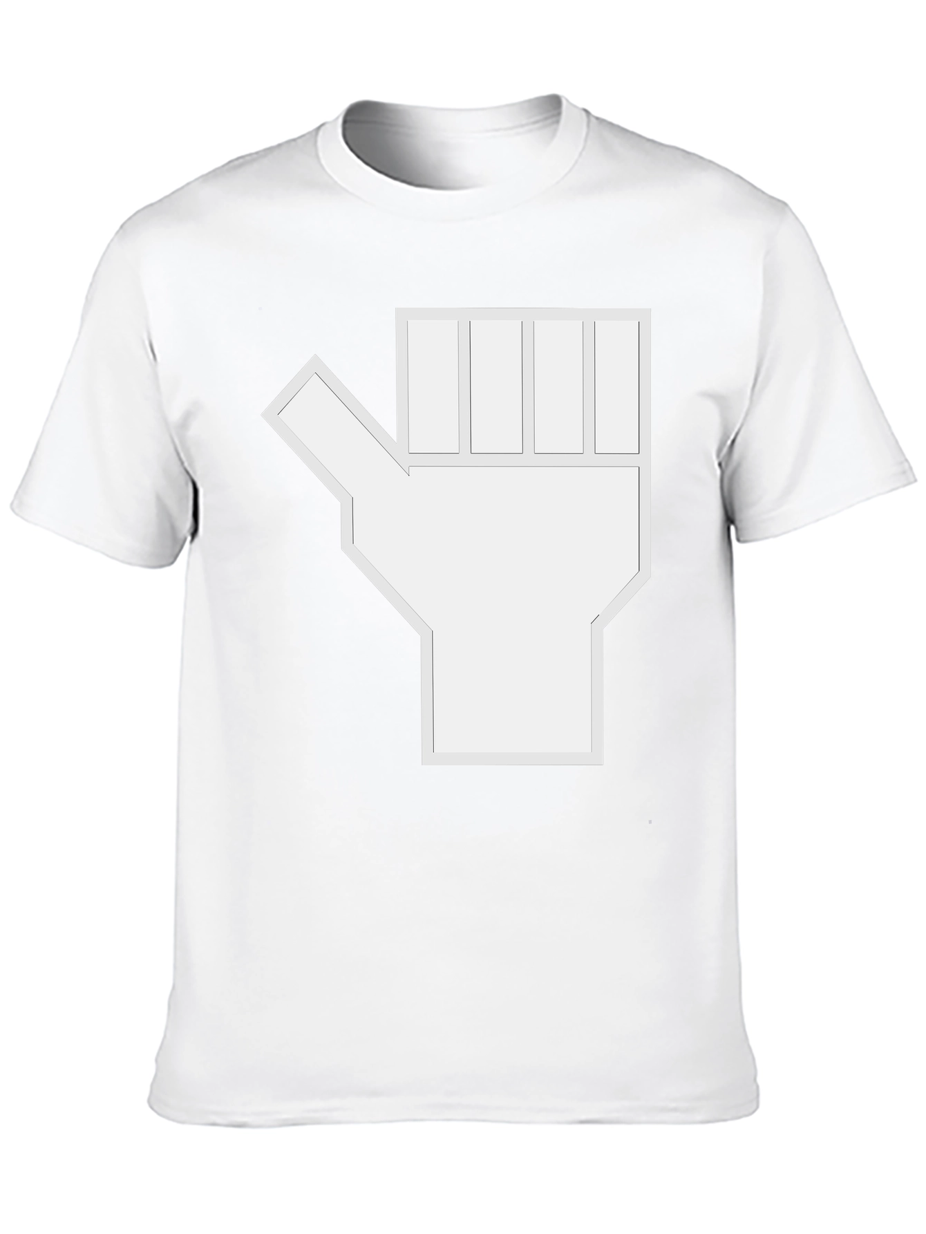 Abstract Graphic Hand Black T-Shirt