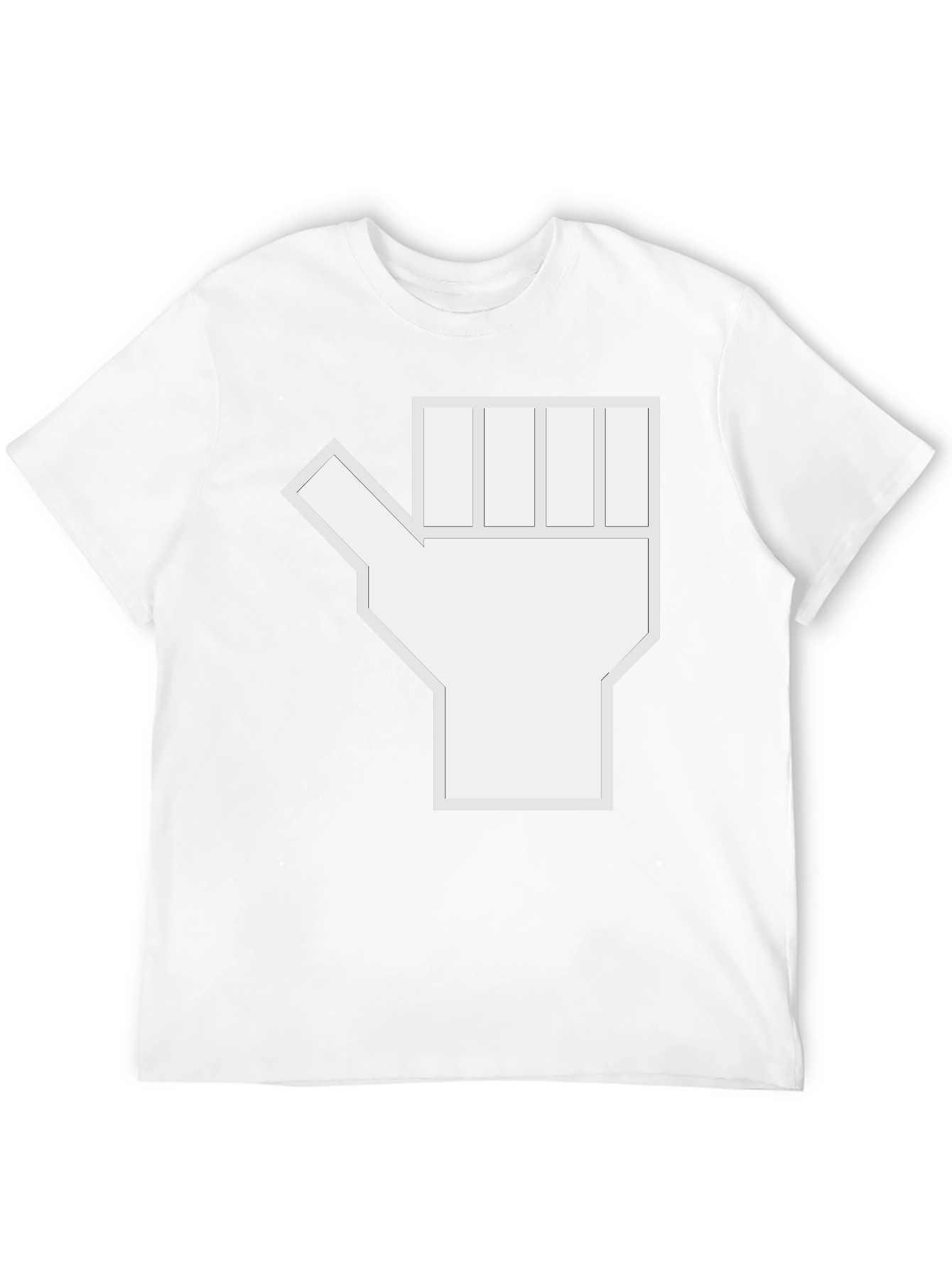 Abstract Graphic Hand Black T-Shirt