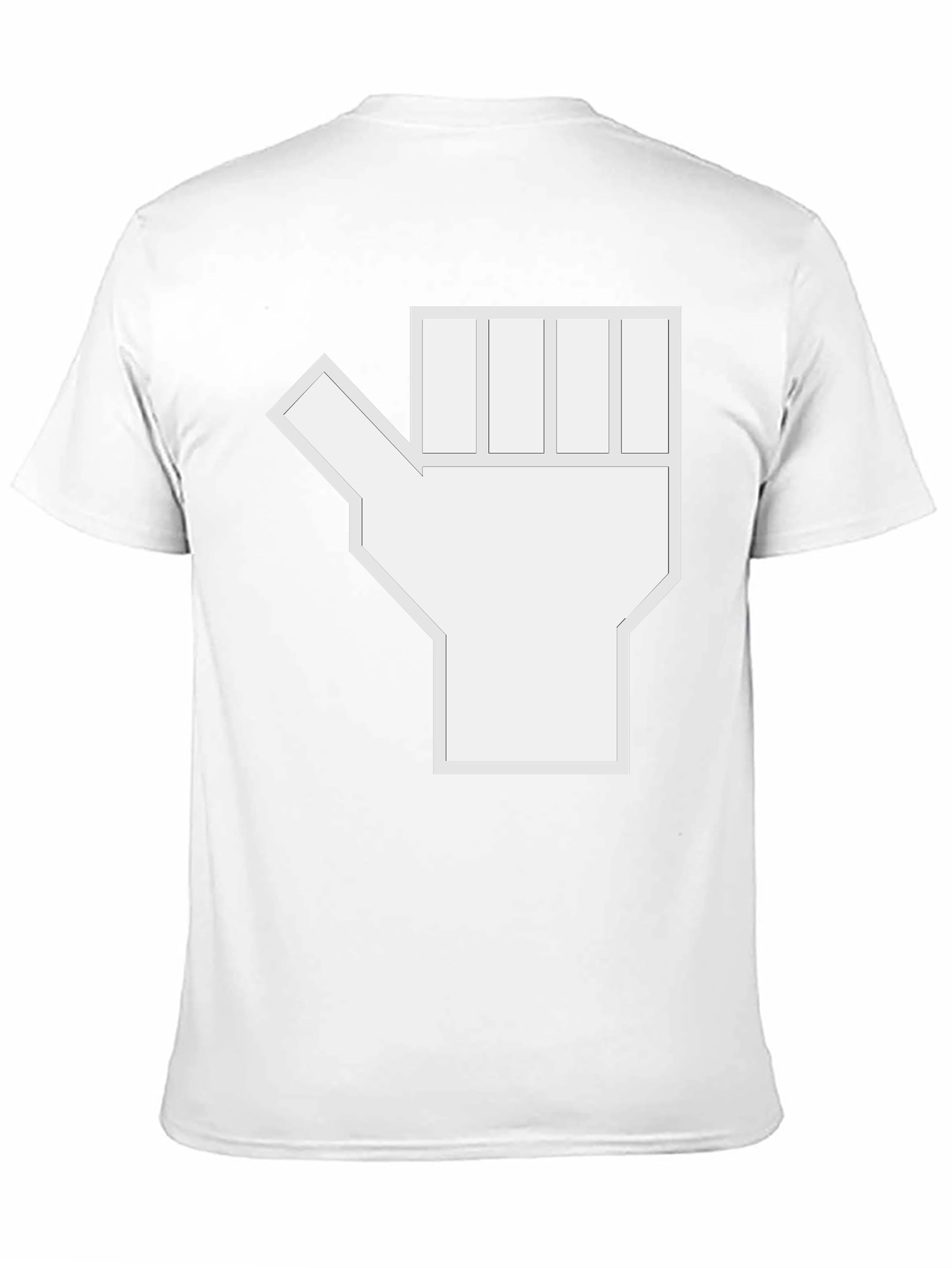 Abstract Graphic Hand Black T-Shirt