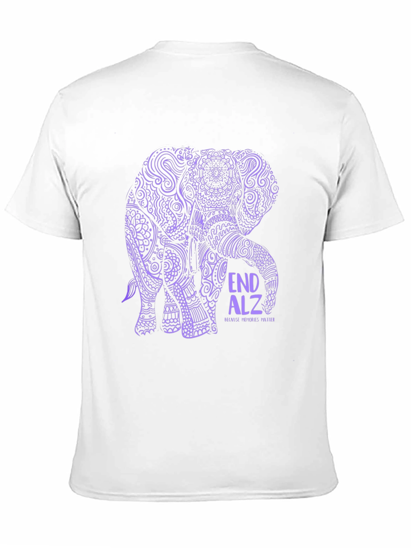 End ALZ Elephant Graphic Tee - Black