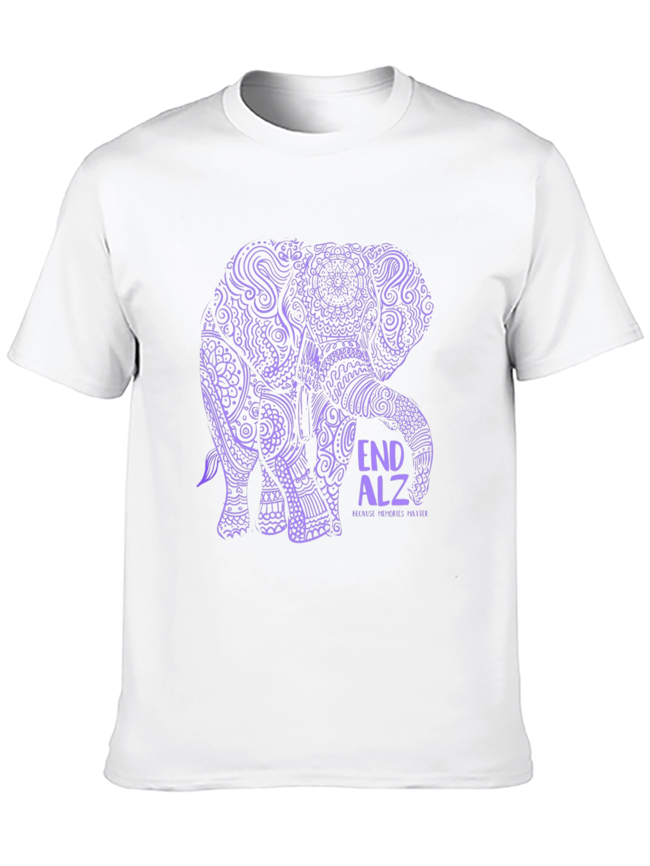 End ALZ Elephant Graphic Tee - Black