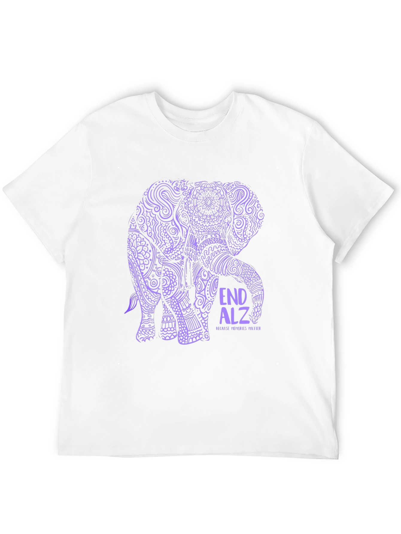 End ALZ Elephant Graphic Tee - Black