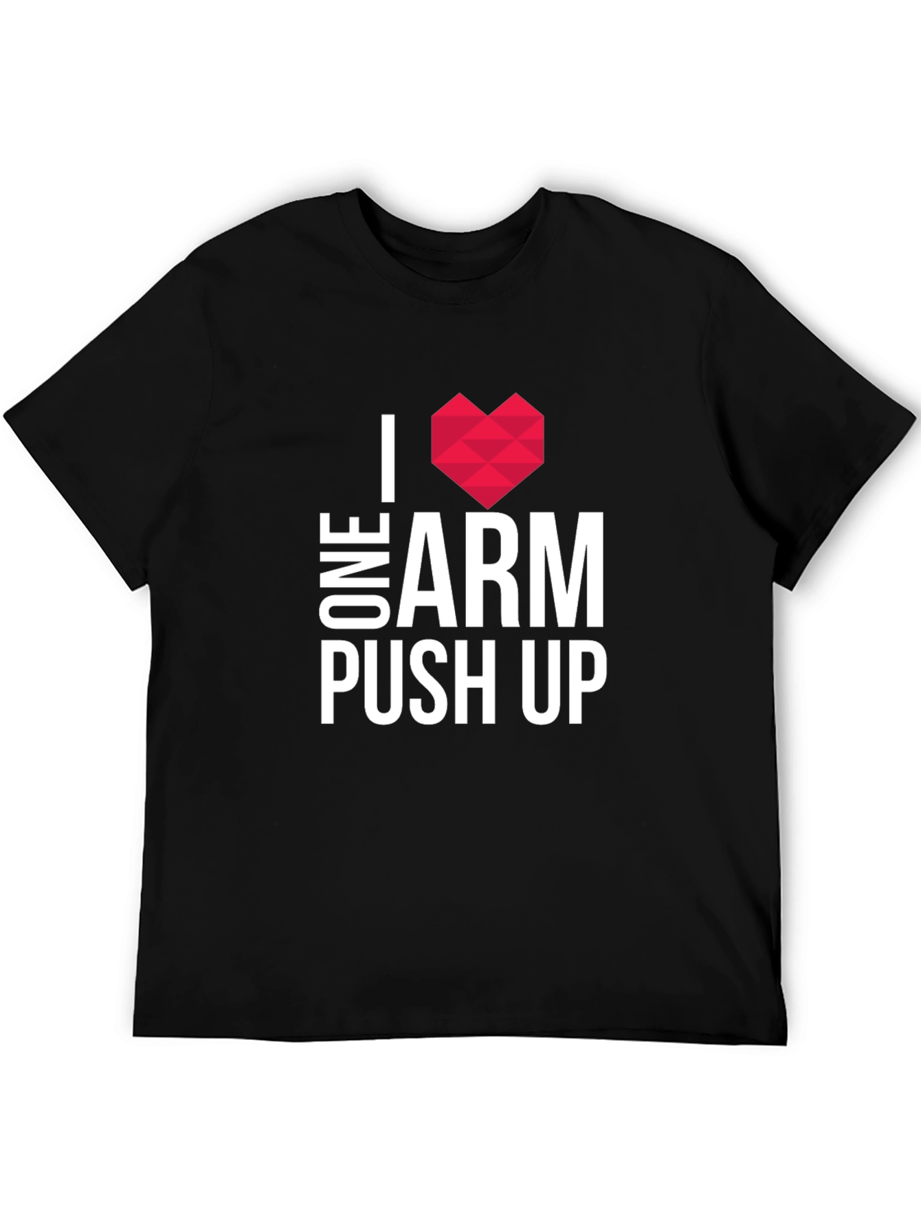 I Heart One Arm Push Ups Graphic Tee