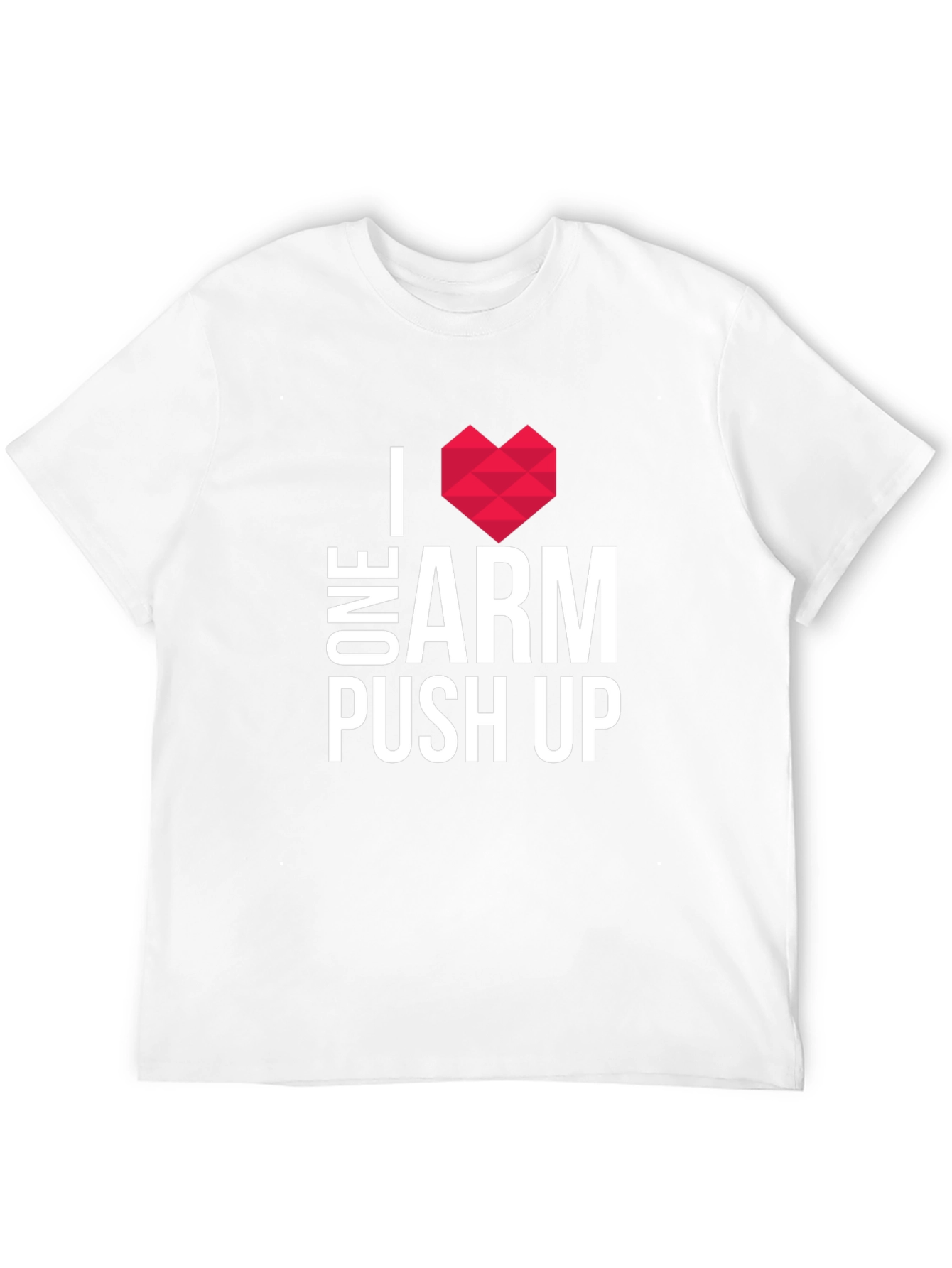 I Heart One Arm Push Ups Graphic Tee