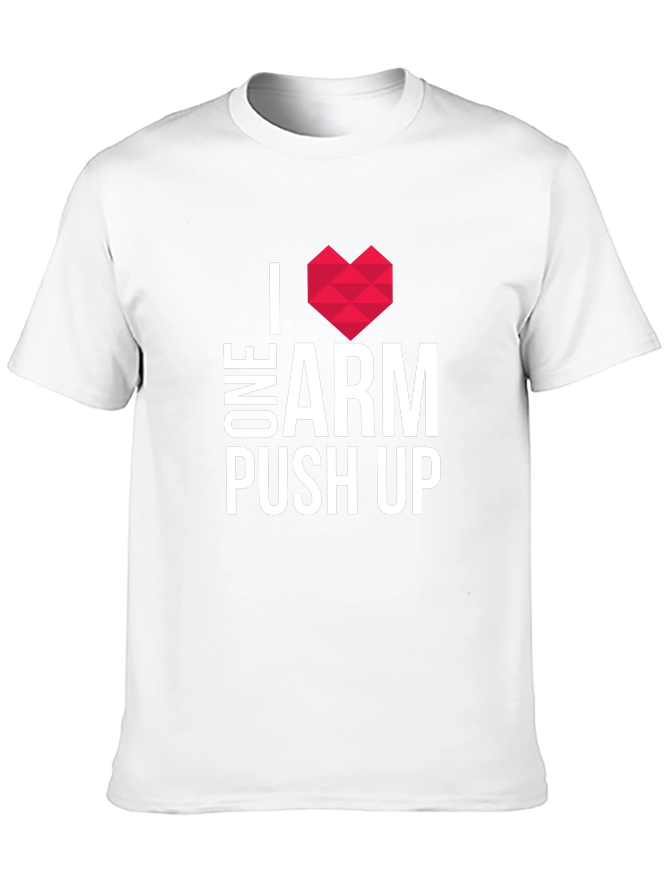 I Heart One Arm Push Ups Graphic Tee
