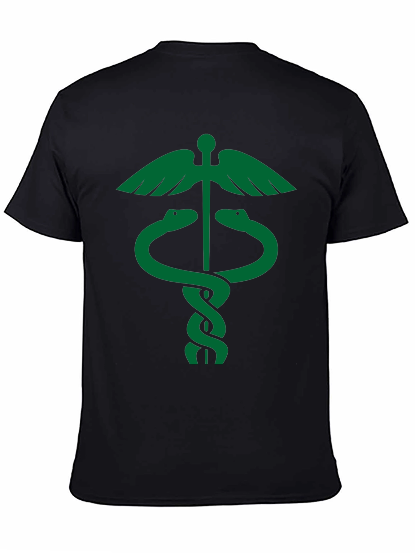 Caduceus Symbol Black T-Shirt