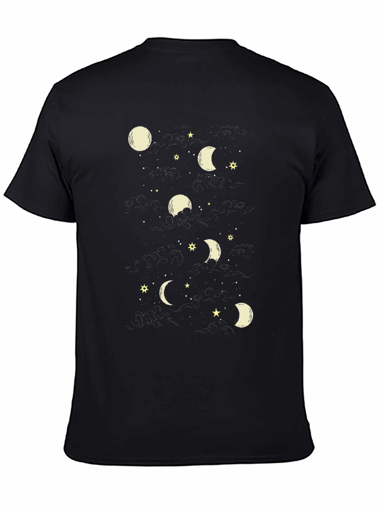 Moon Phase Graphic Tee - Stylish Mens T-Shirt