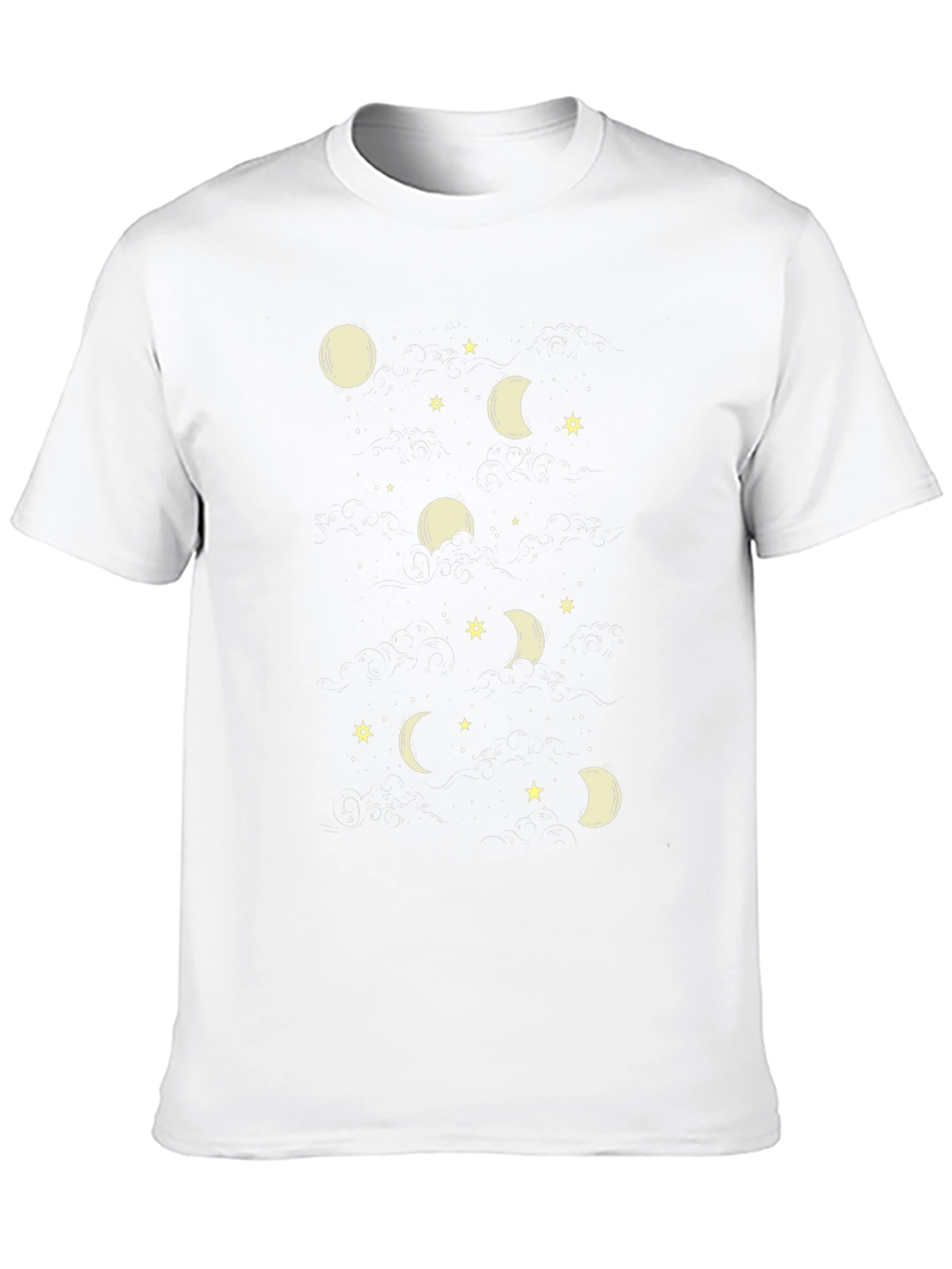 Moon Phase Graphic Tee - Stylish Mens T-Shirt
