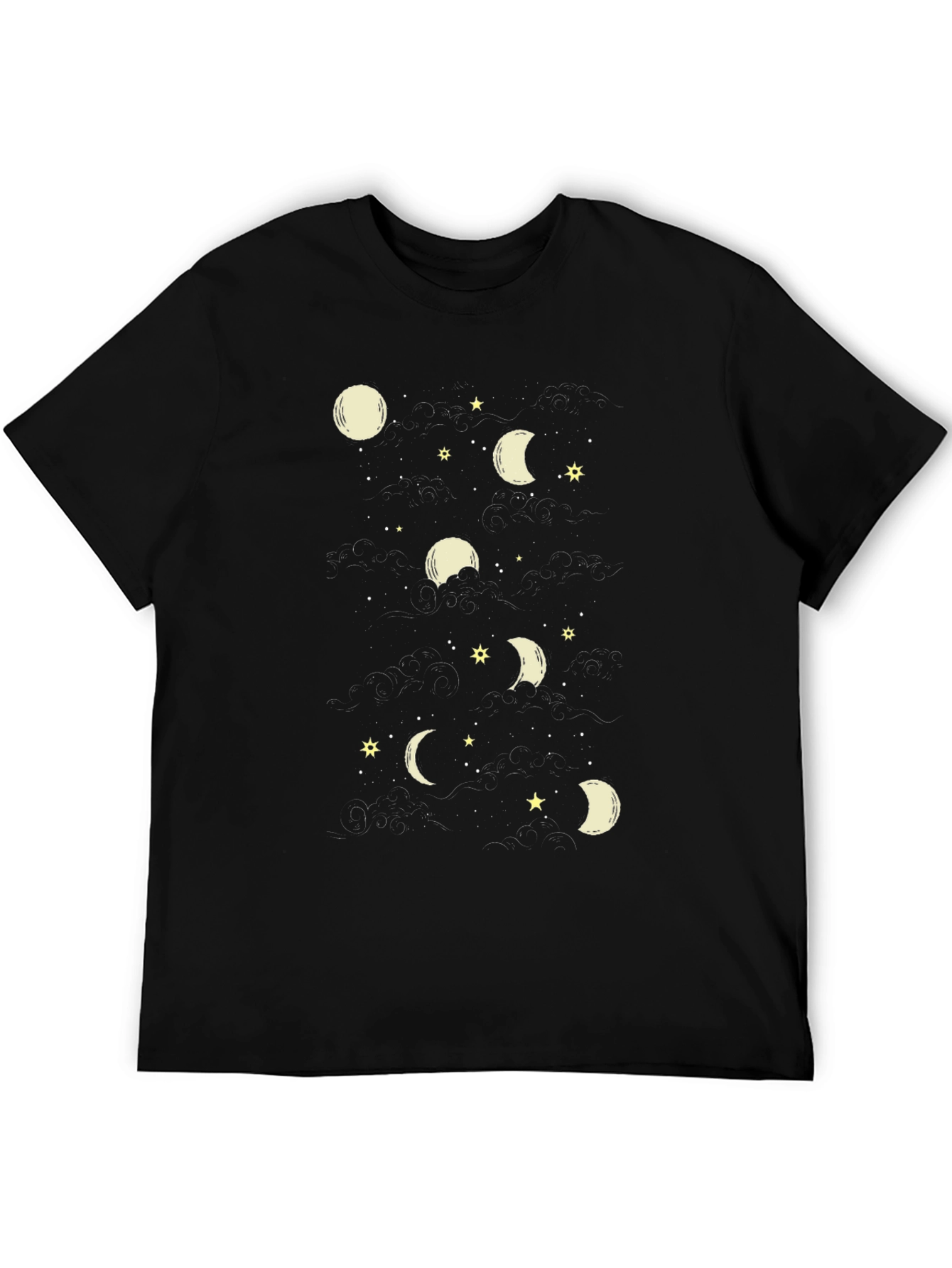 Moon Phase Graphic Tee - Stylish Mens T-Shirt