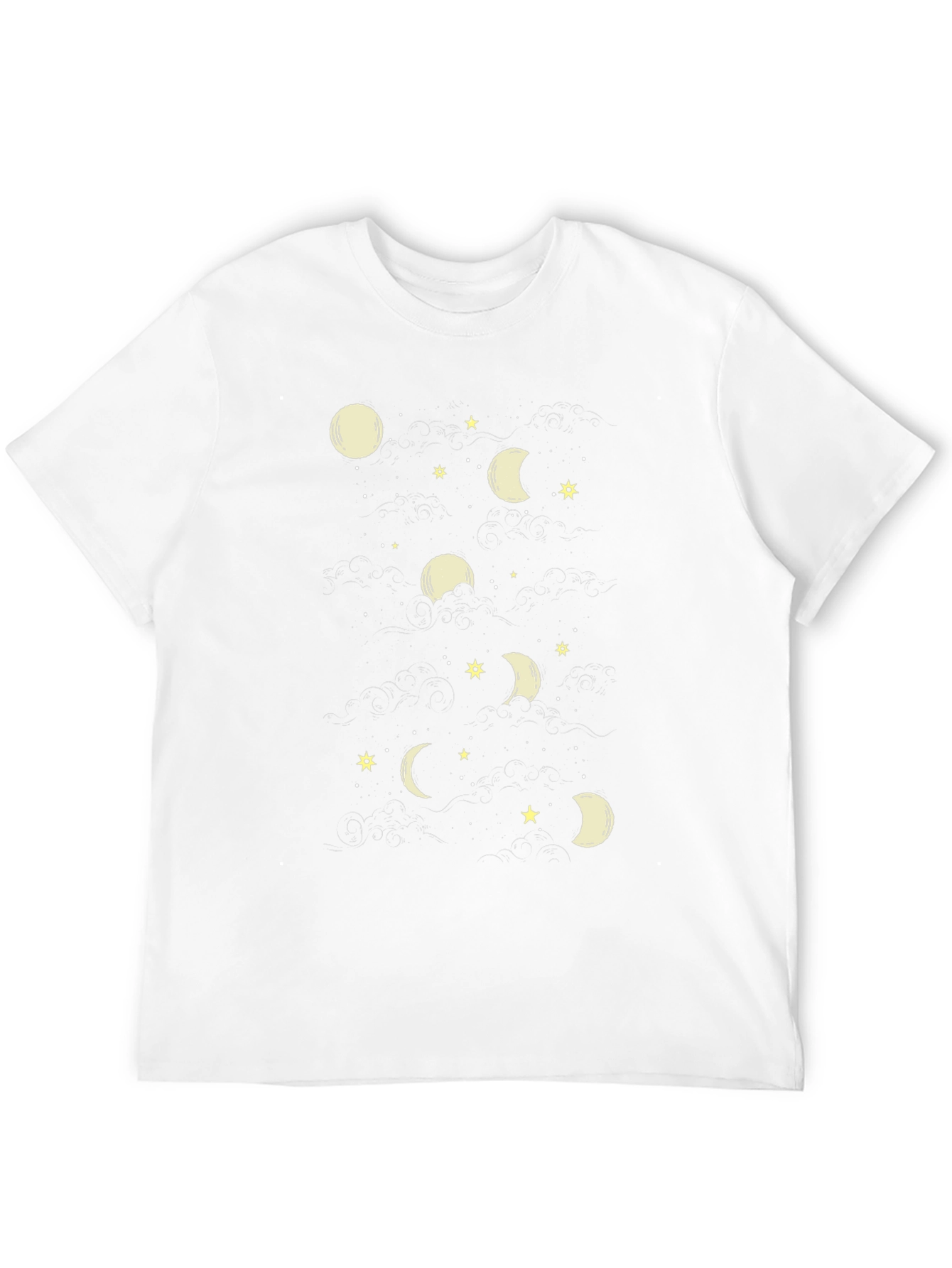 Moon Phase Graphic Tee - Stylish Mens T-Shirt