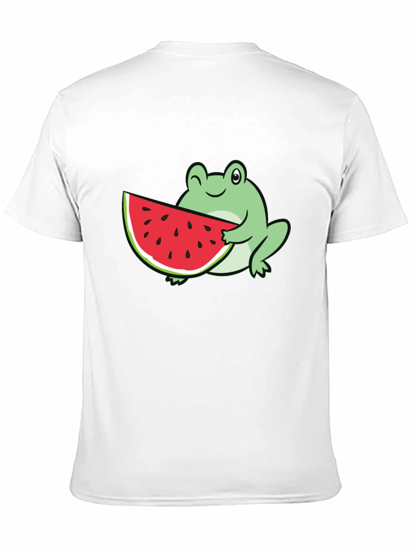 Frog Eating Watermelon Graphic Tee