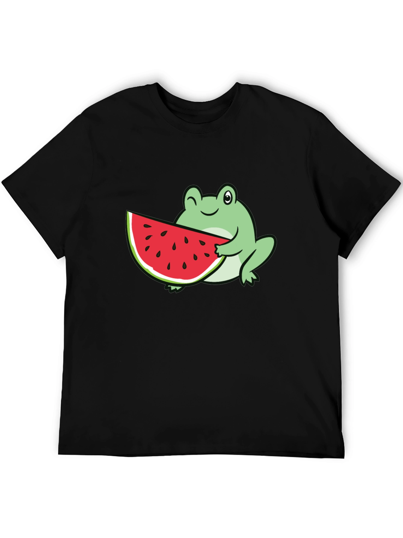 Frog Eating Watermelon Graphic Tee