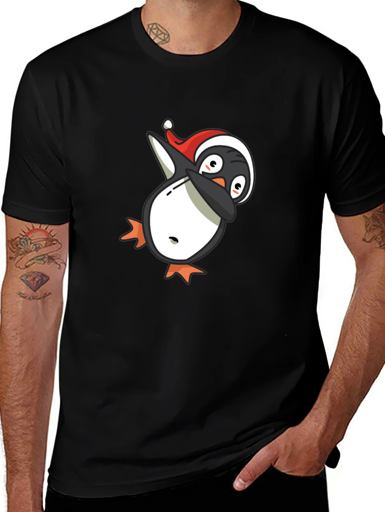 Dabbing Penguin Christmas T-Shirt
