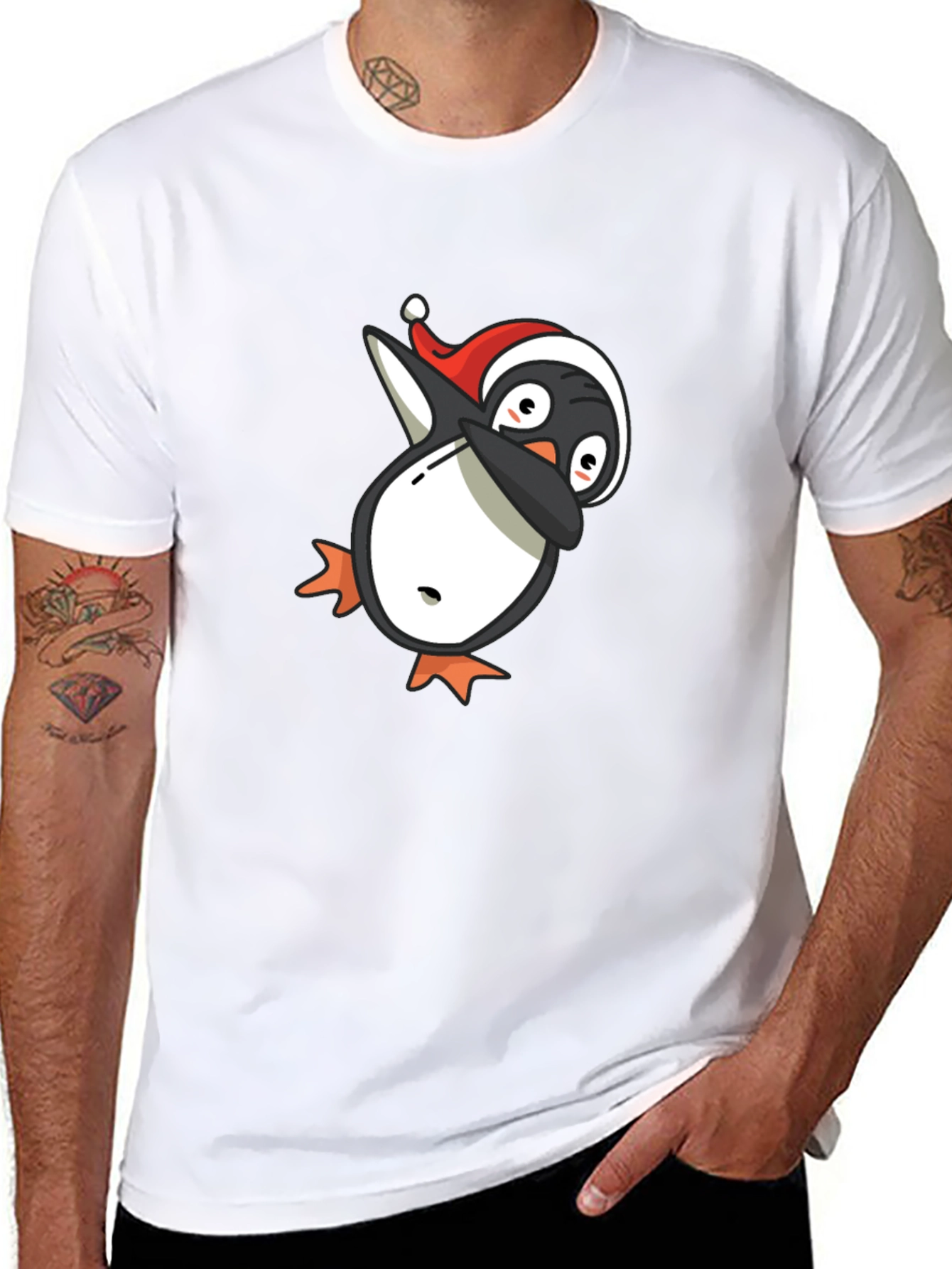 Dabbing Penguin Christmas T-Shirt
