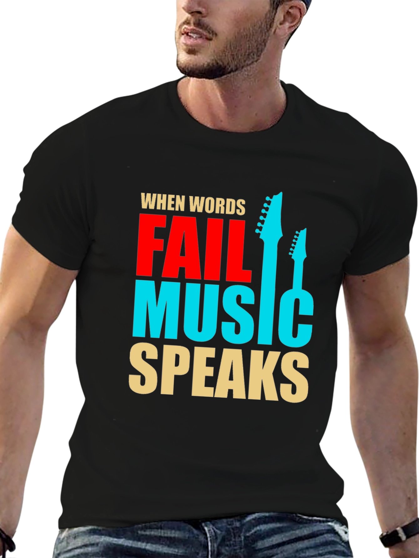 Music Speaks Graphic Tee