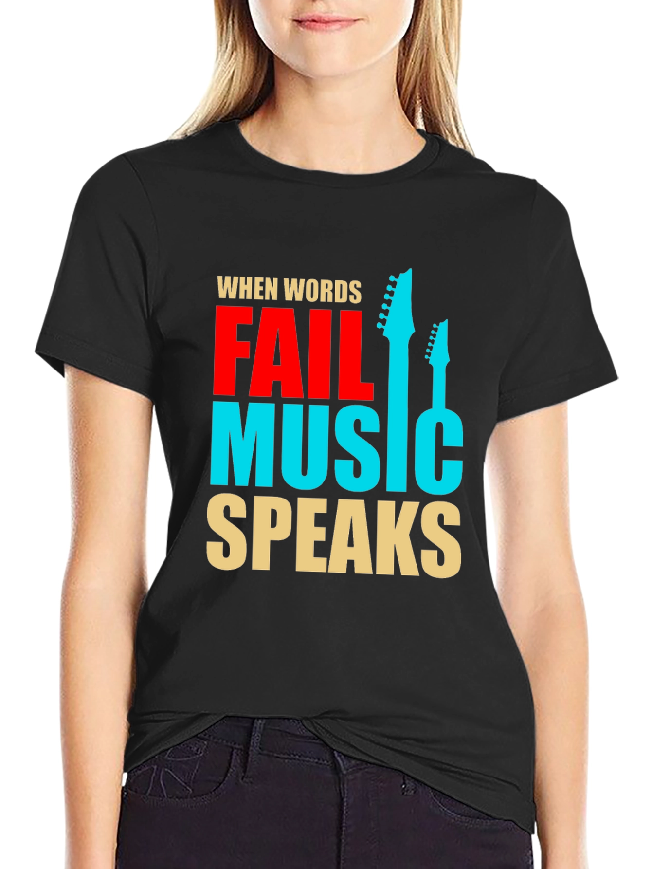 Music Speaks Graphic Tee