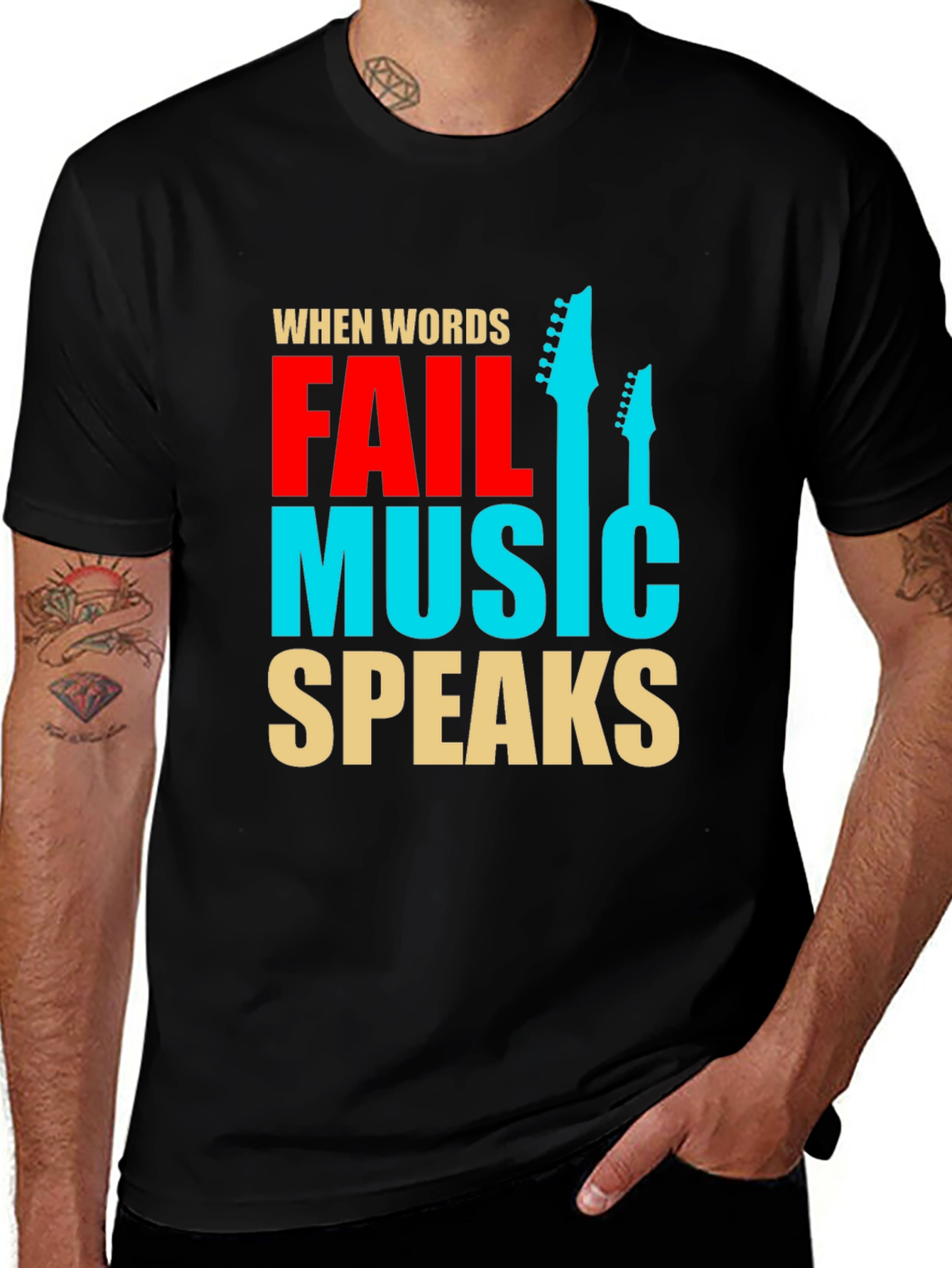 Music Speaks Graphic Tee