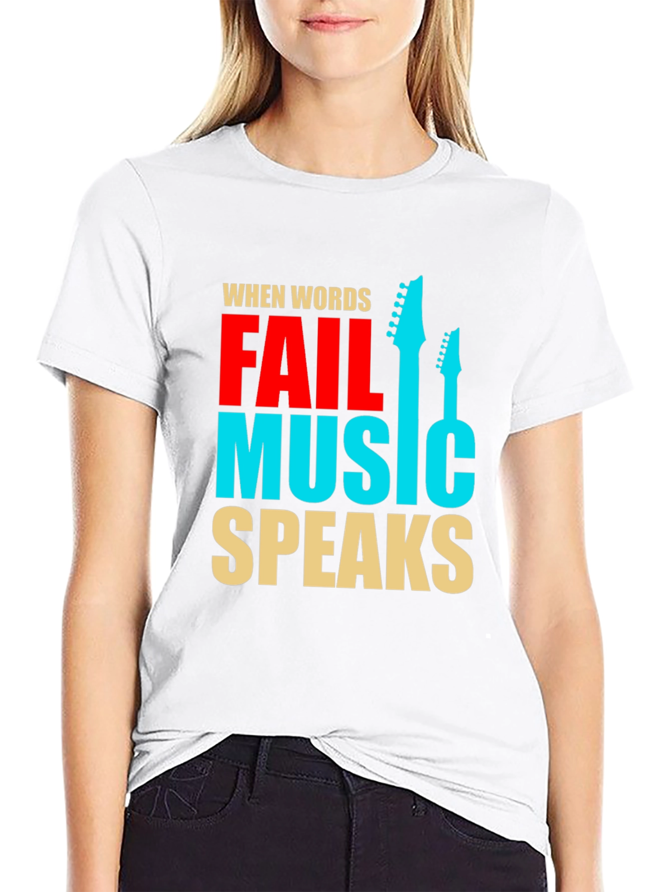 Music Speaks Graphic Tee