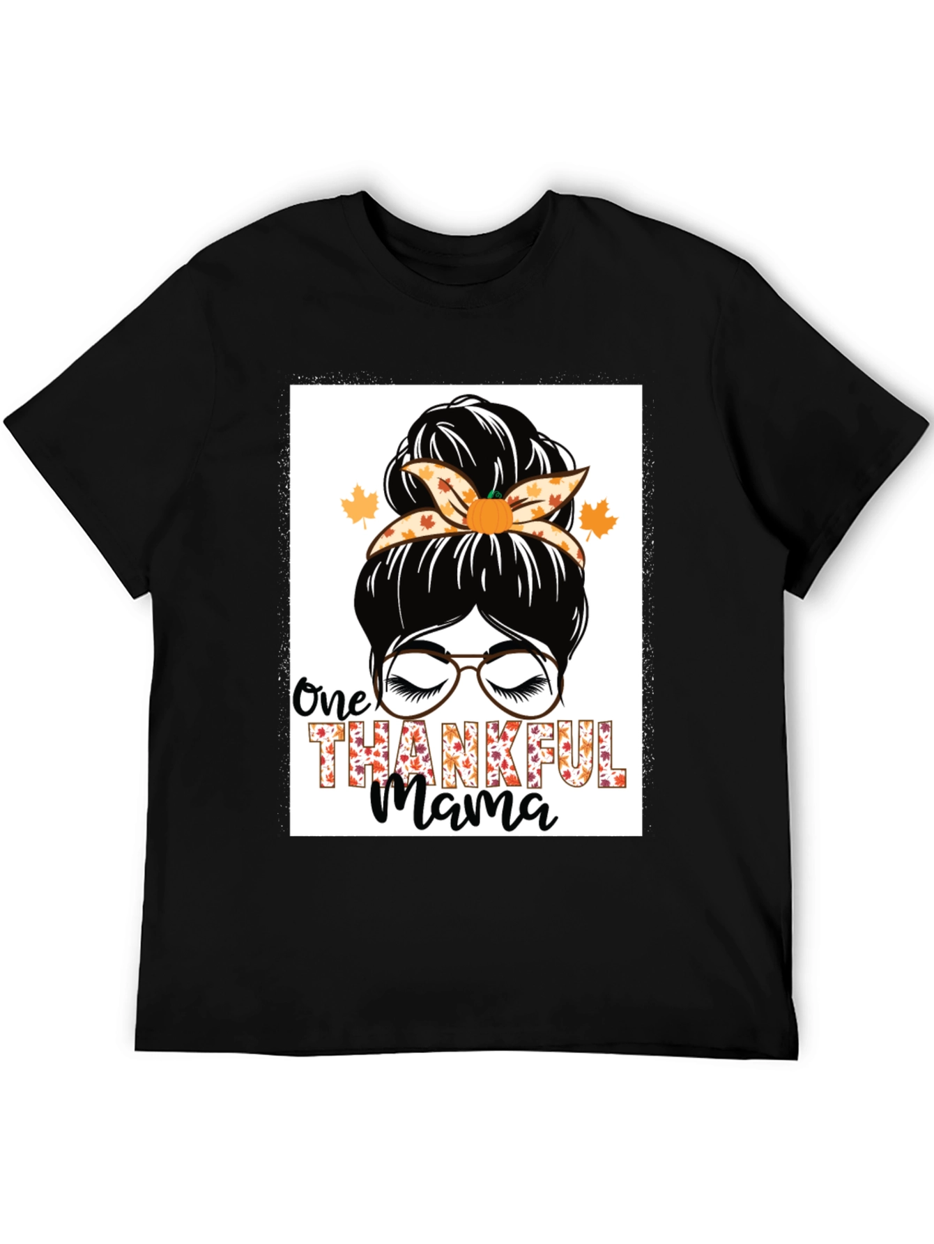 One Thankful Mama T-Shirt Fall Thanksgiving Tee