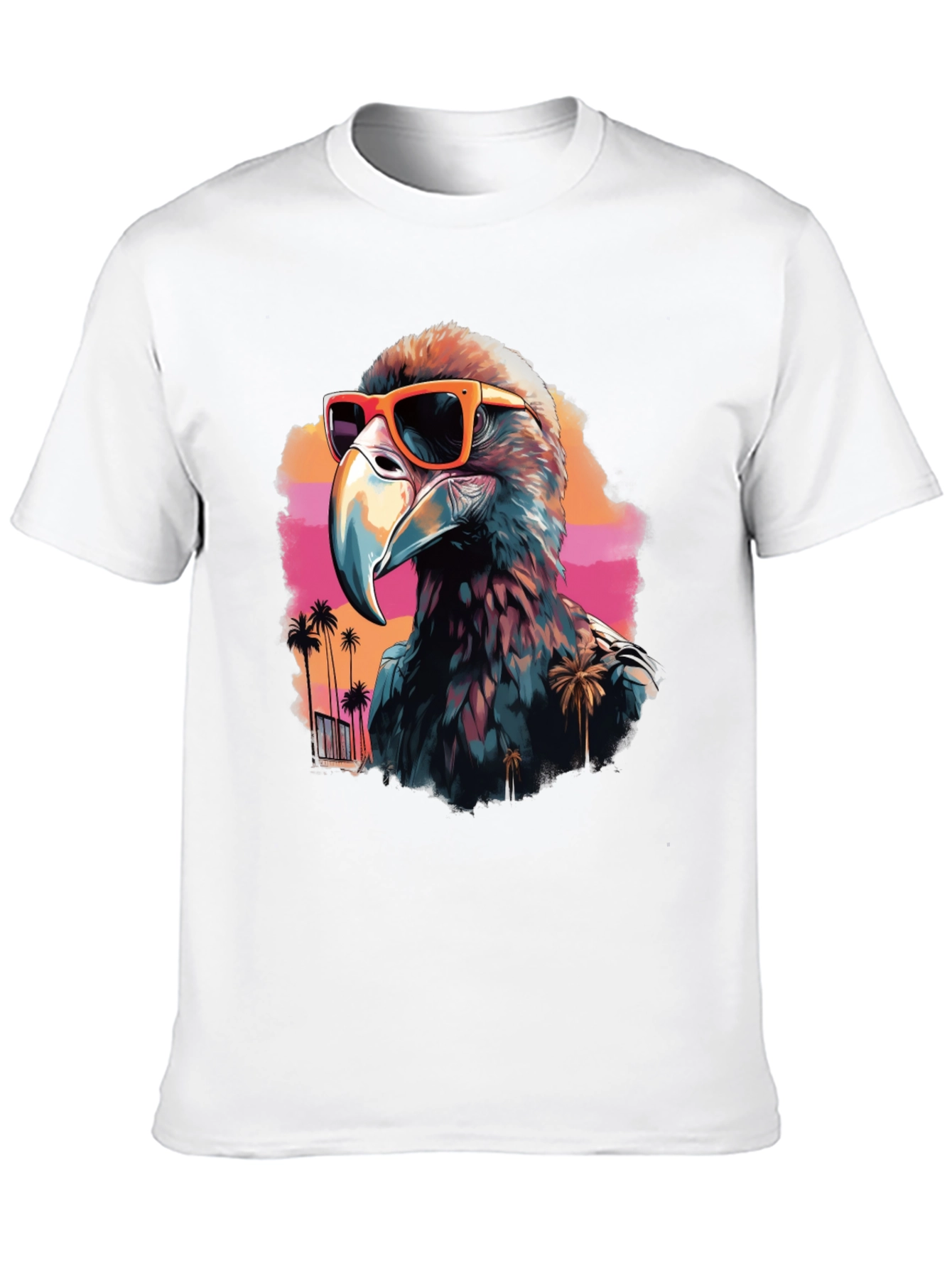 Cool Eagle with Sunglasses Black T-Shirt