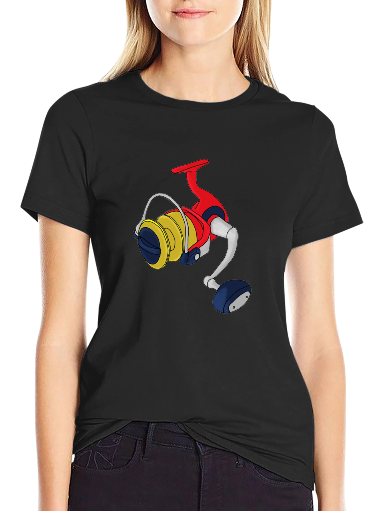 Fishing Reel Graphic Tee - Angler Gift