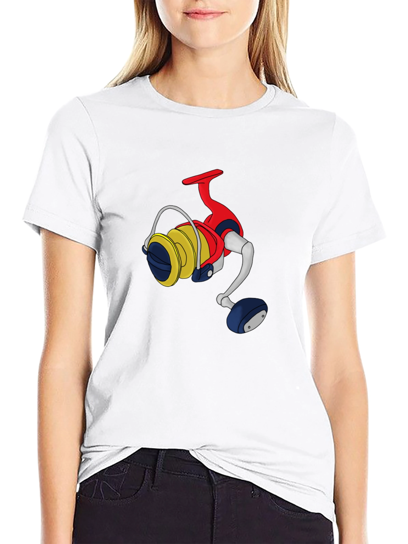 Fishing Reel Graphic Tee - Angler Gift