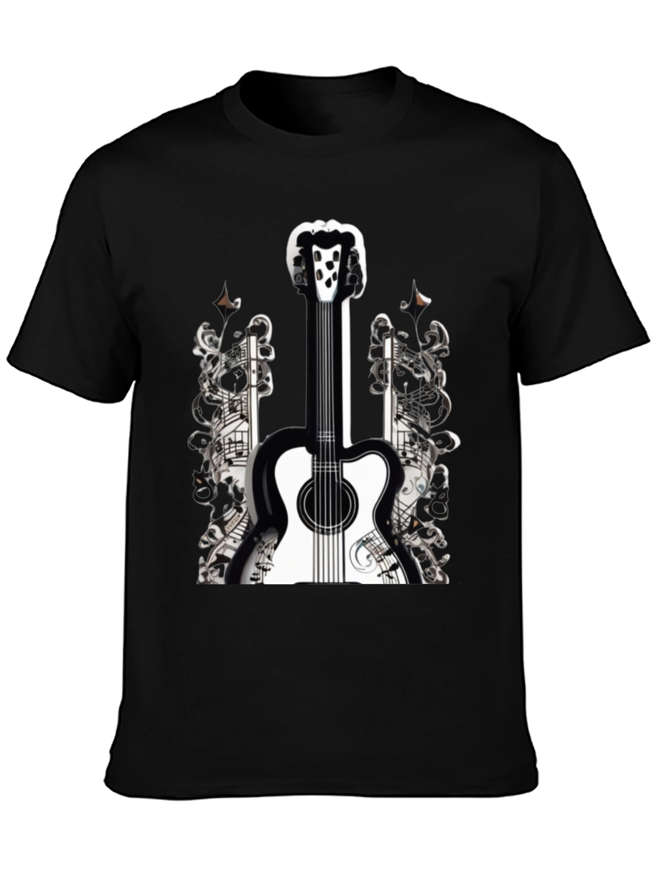 Musical Guitar Graphic T-Shirt
