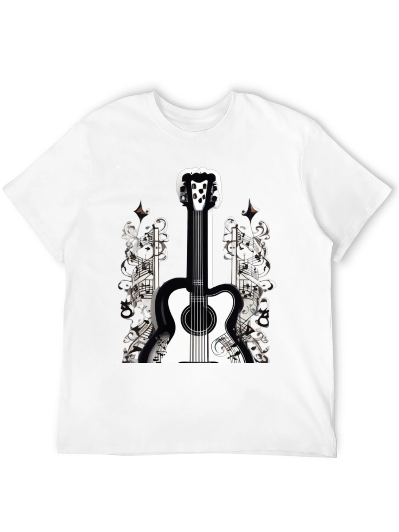 Musical Guitar Graphic T-Shirt
