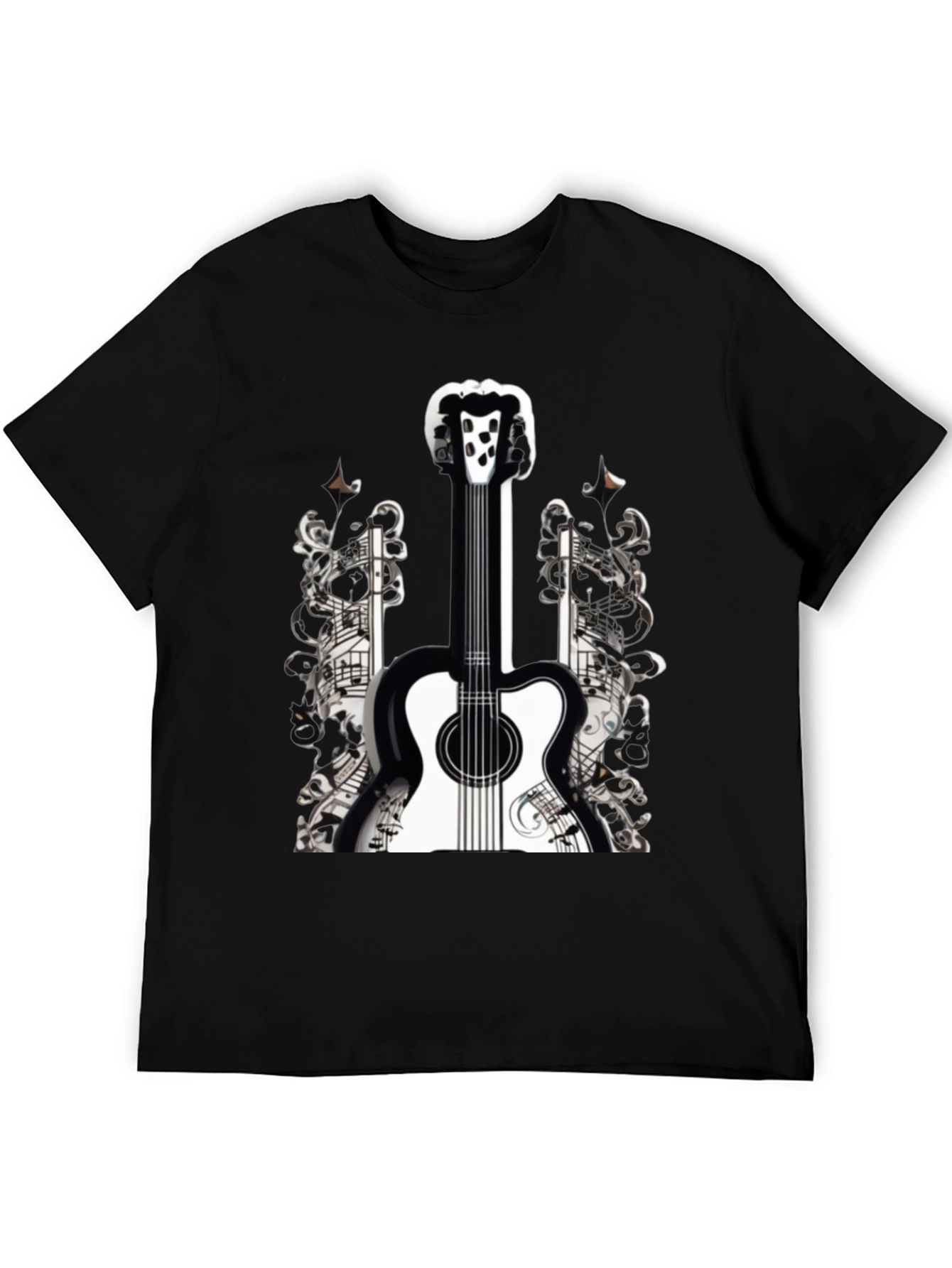 Musical Guitar Graphic T-Shirt