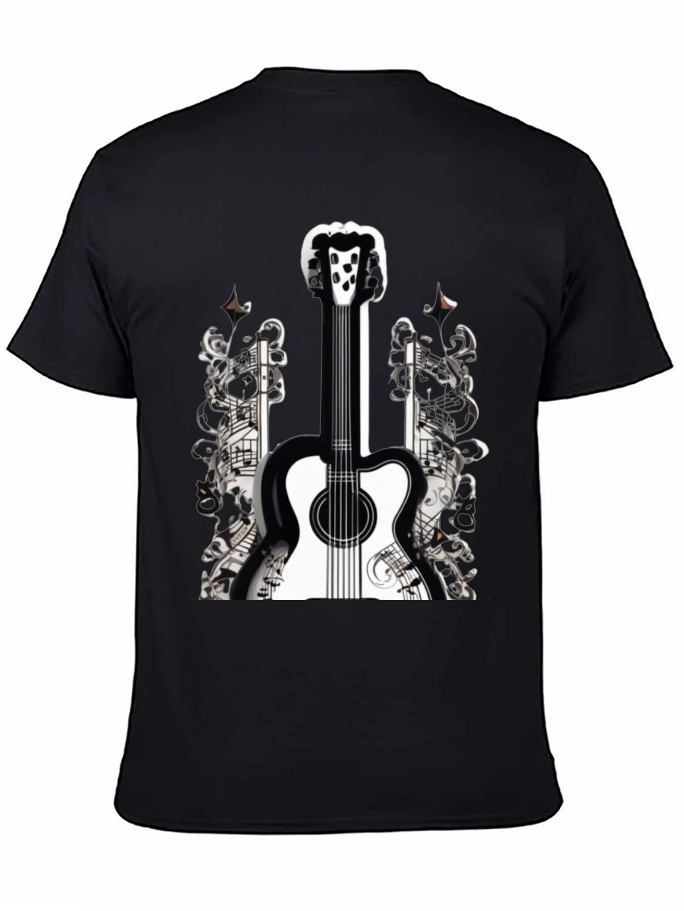 Musical Guitar Graphic T-Shirt