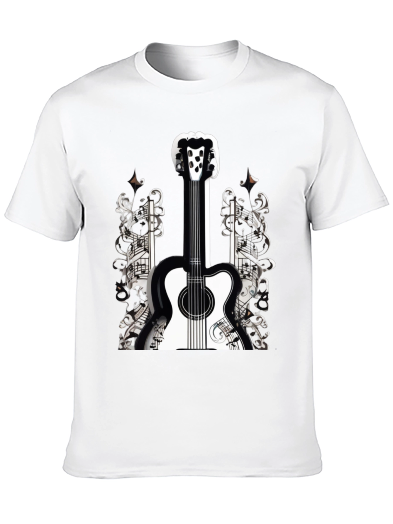 Musical Guitar Graphic T-Shirt