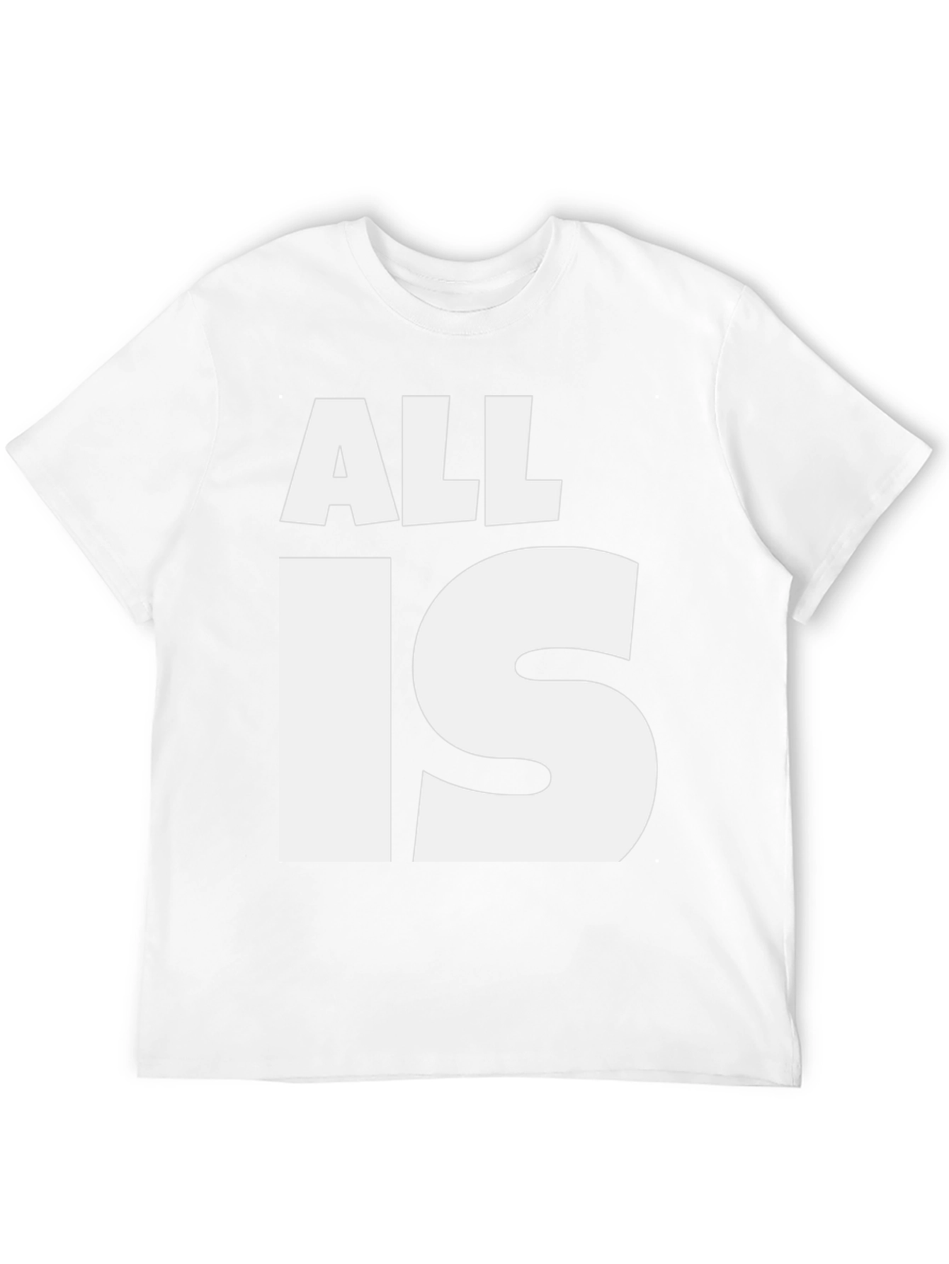 All Is Well Graphic Tee - Black Cotton T-Shirt