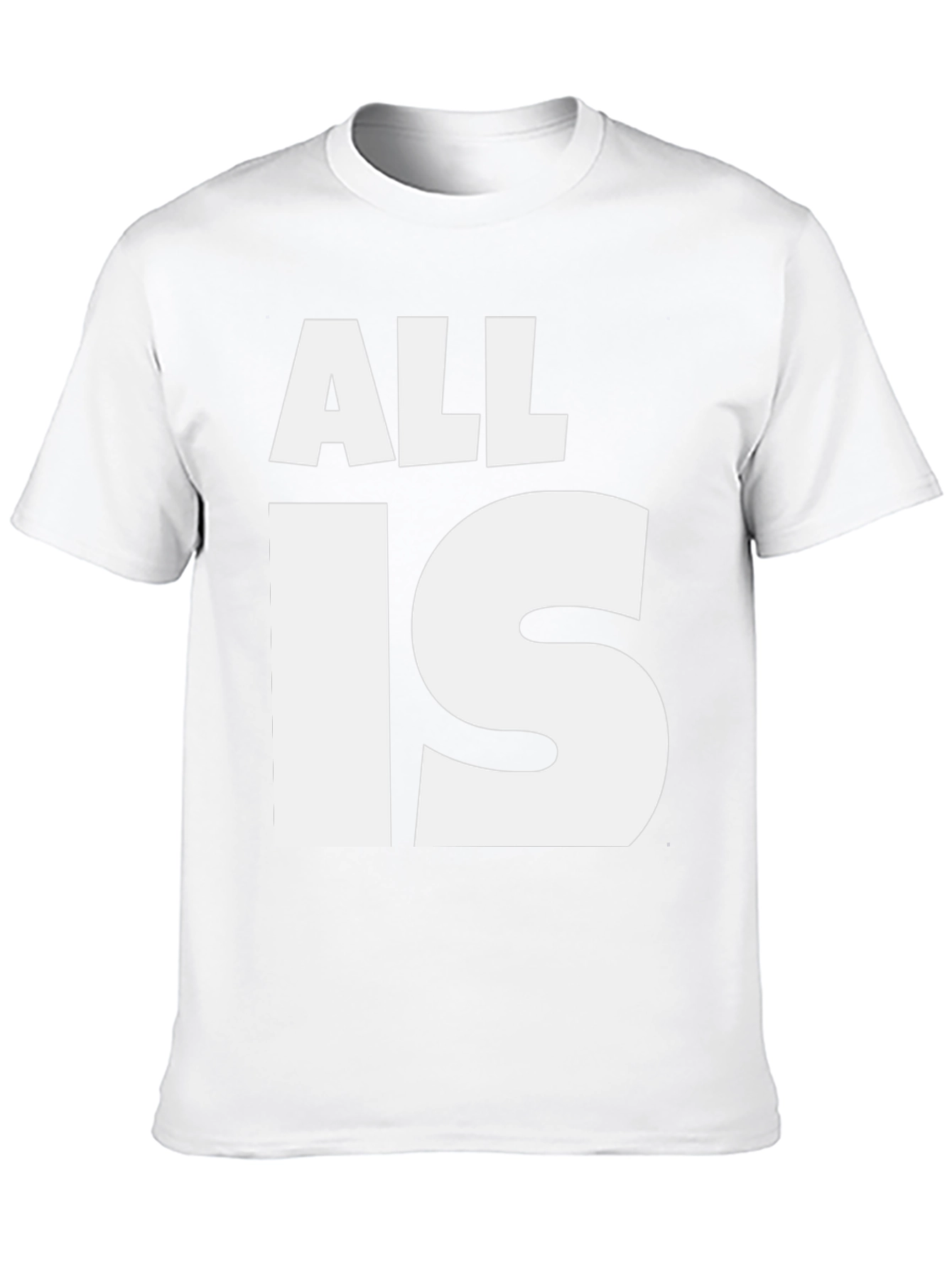 All Is Well Graphic Tee - Black Cotton T-Shirt