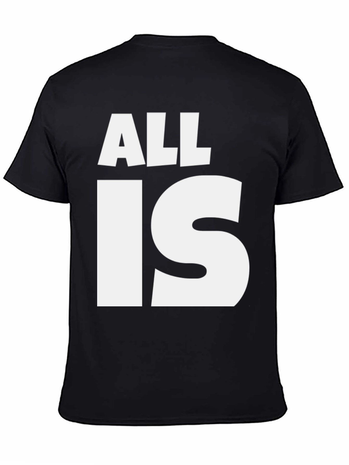 All Is Well Graphic Tee - Black Cotton T-Shirt