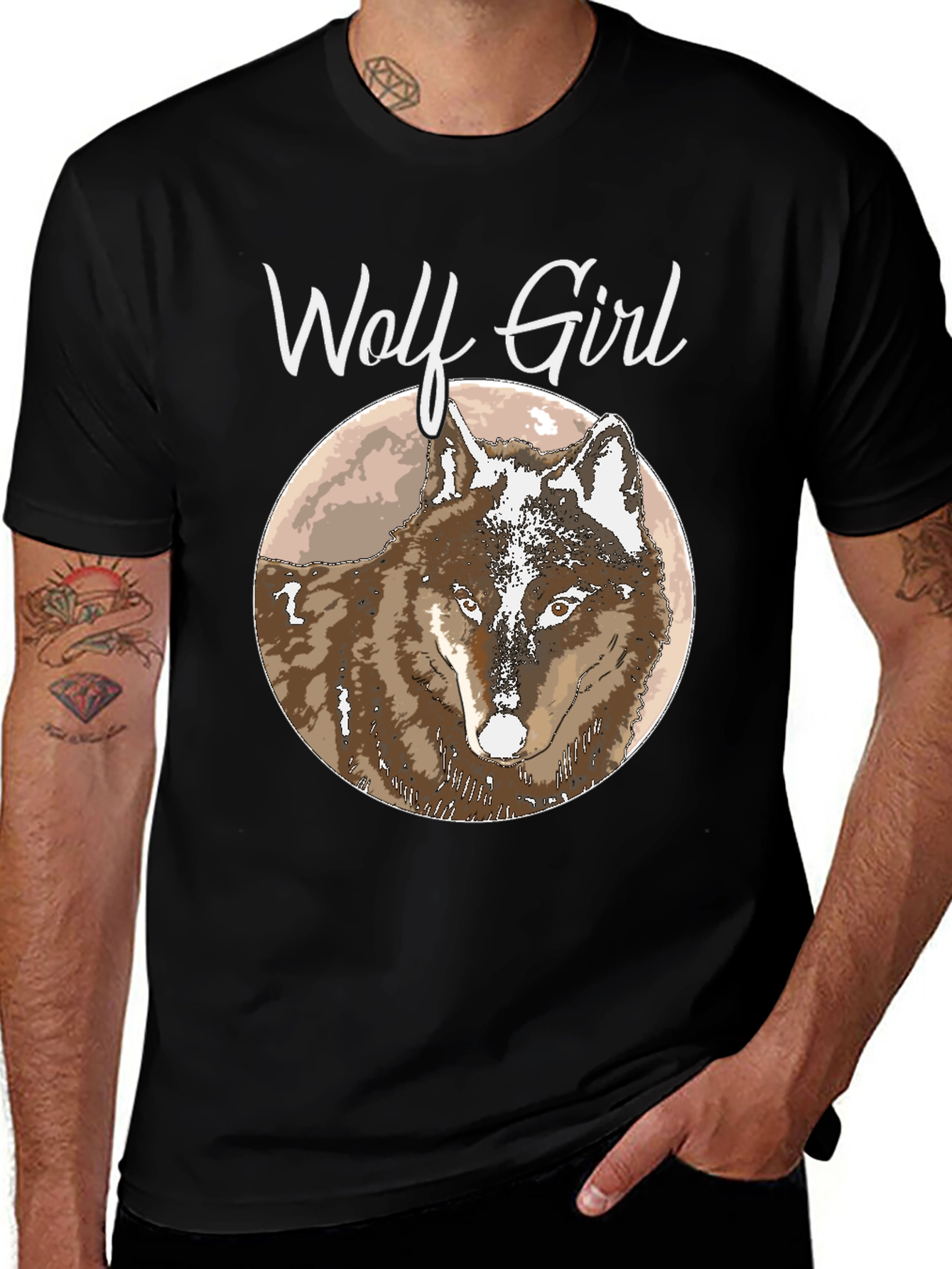 Wolf Girl T-Shirt - Cool Graphic Tee