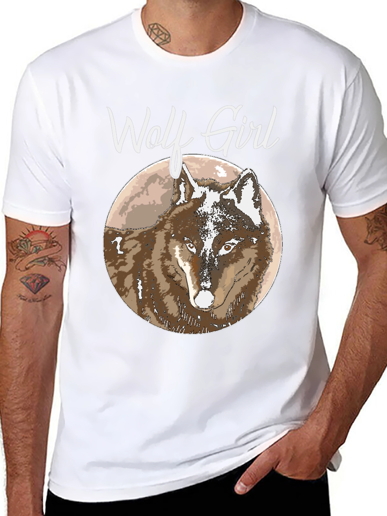 Wolf Girl T-Shirt - Cool Graphic Tee