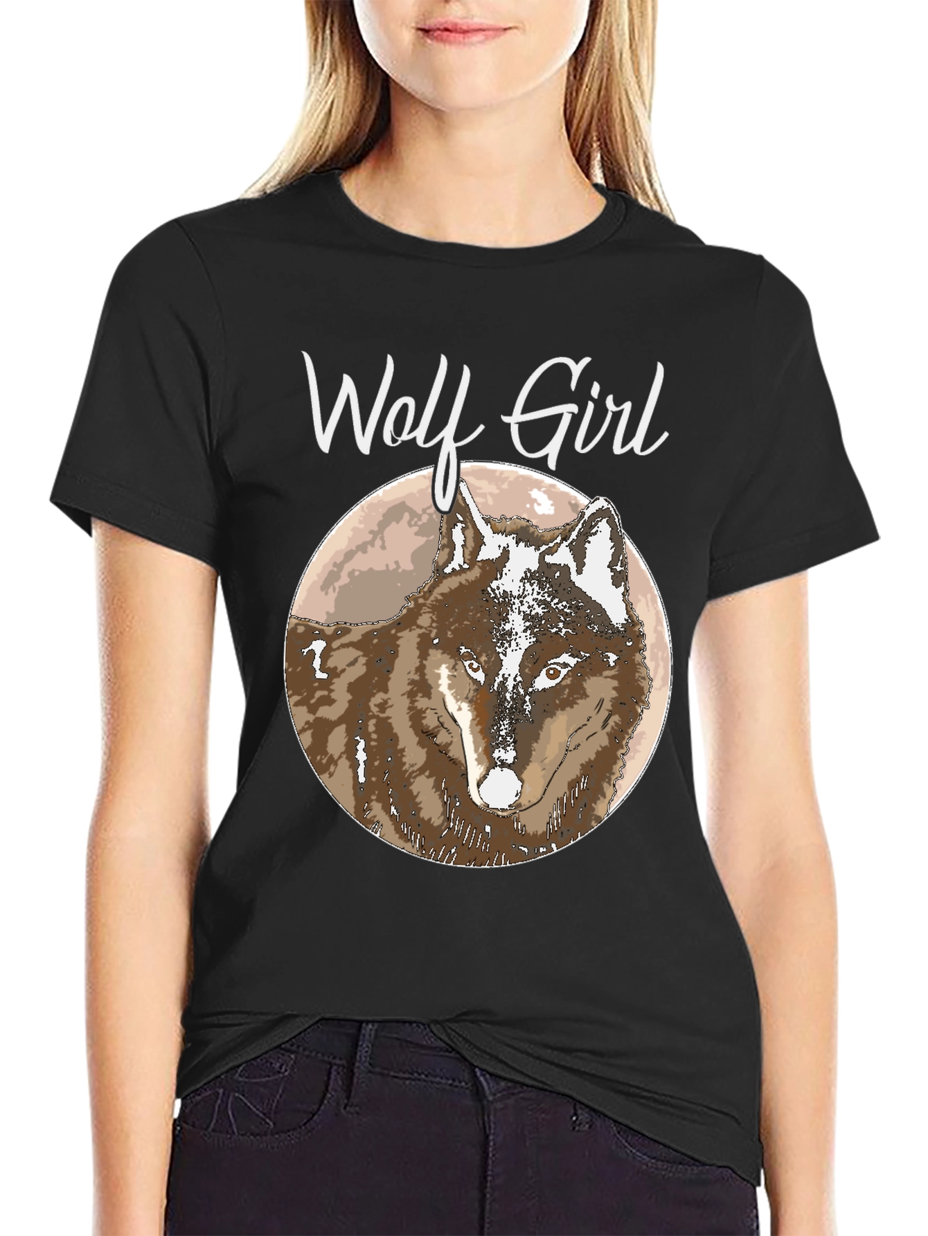 Wolf Girl T-Shirt - Cool Graphic Tee