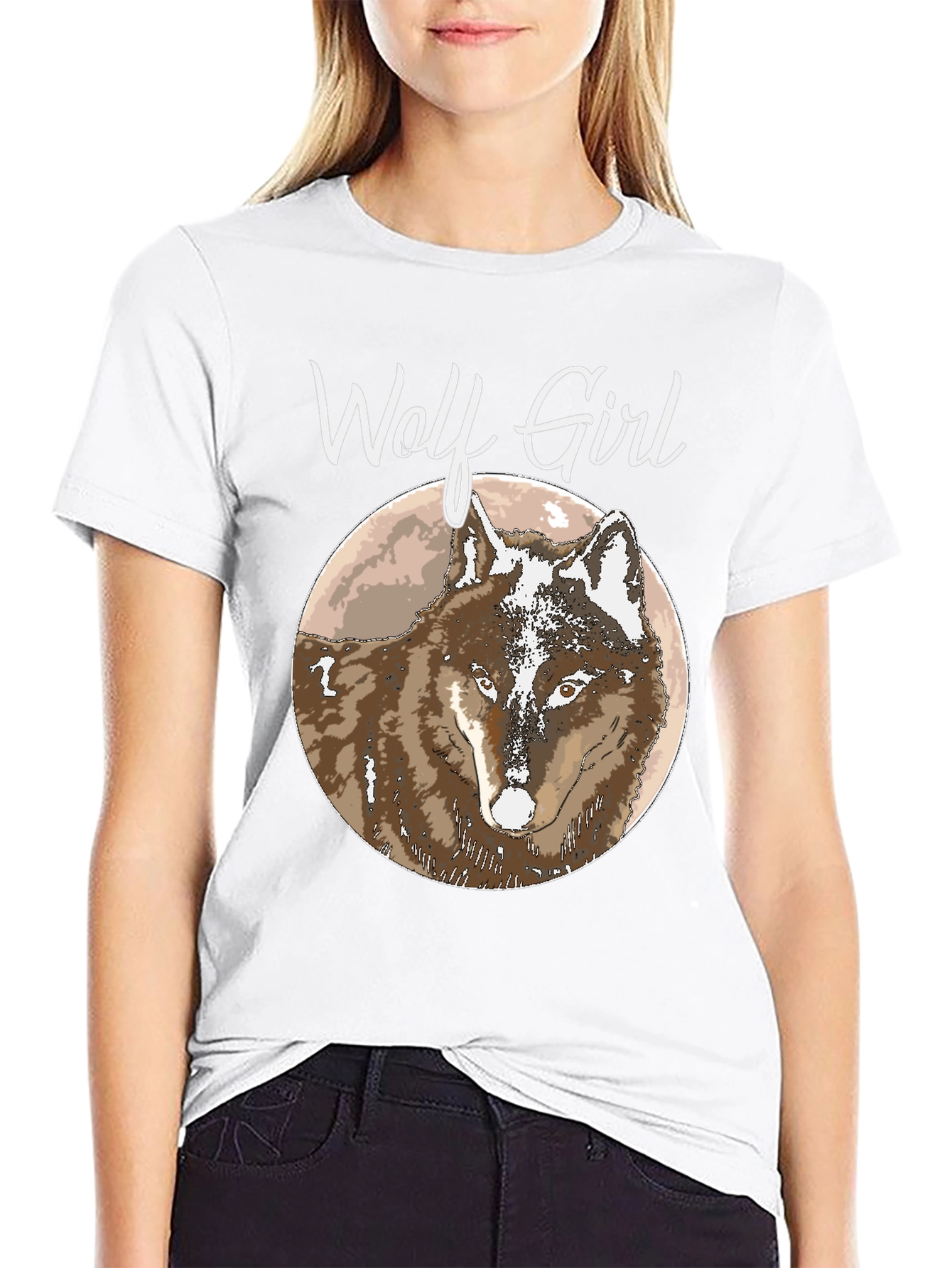 Wolf Girl T-Shirt - Cool Graphic Tee