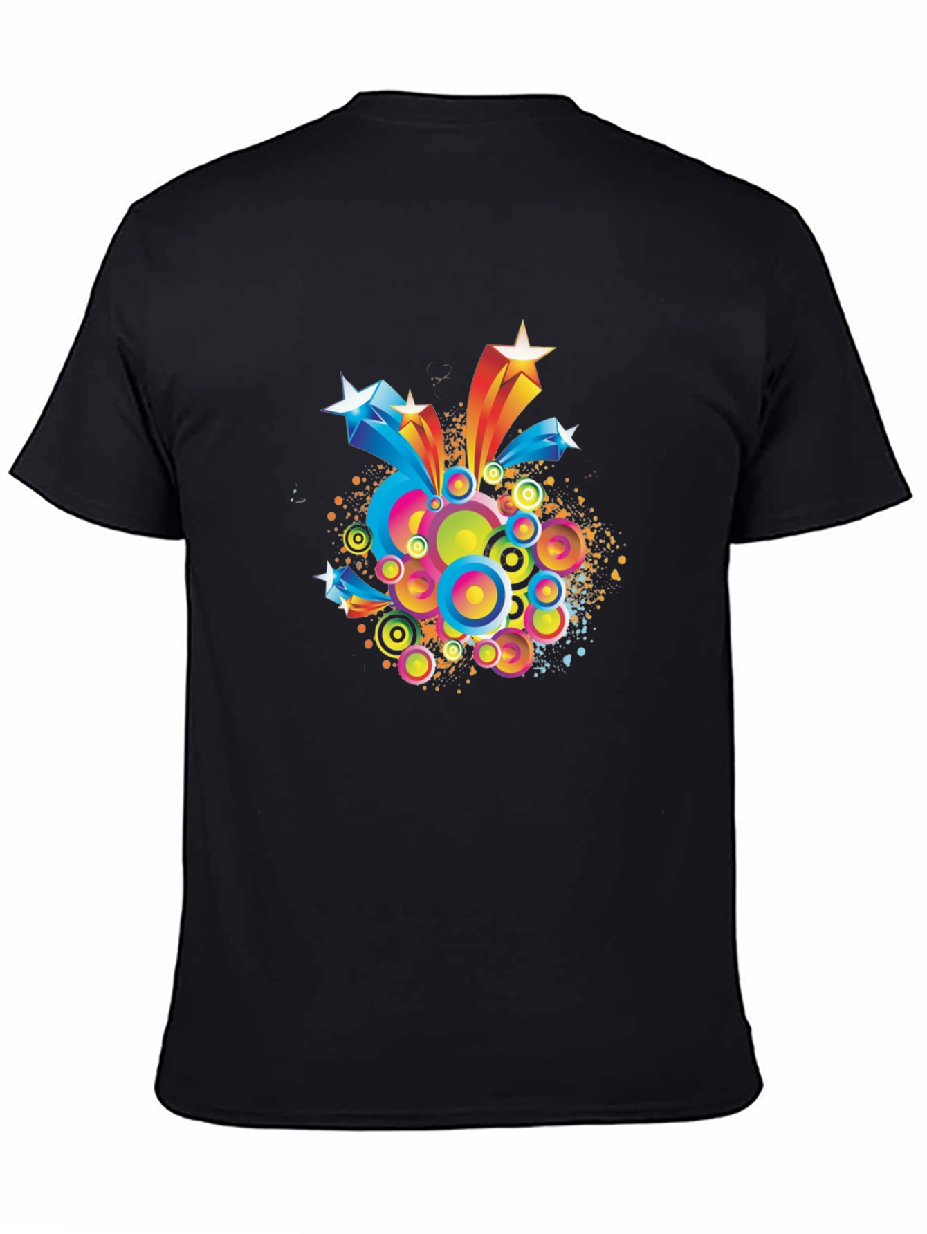 Retro Starburst Graphic Tee - Modern Mens T-Shirt