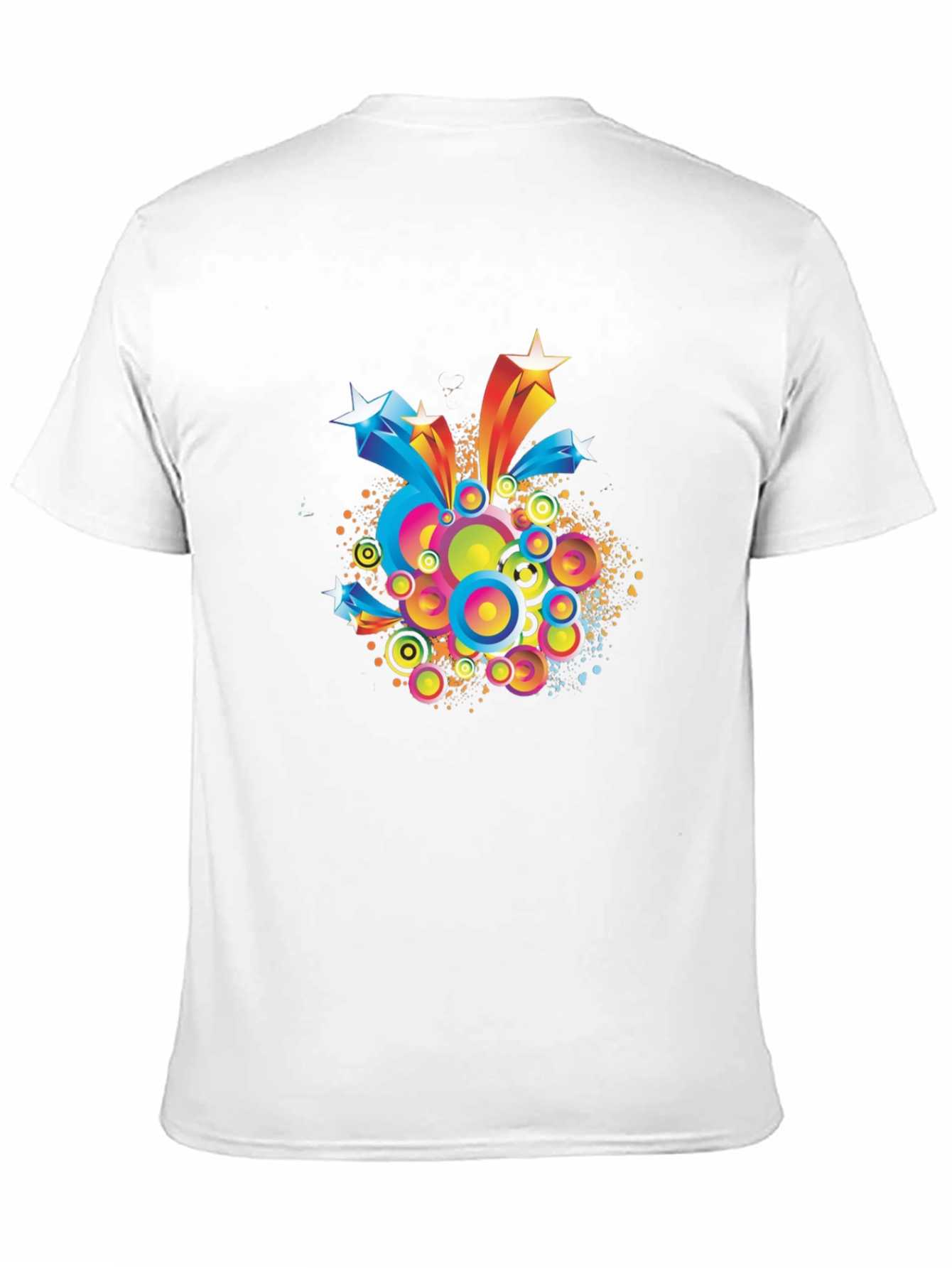 Retro Starburst Graphic Tee - Modern Mens T-Shirt
