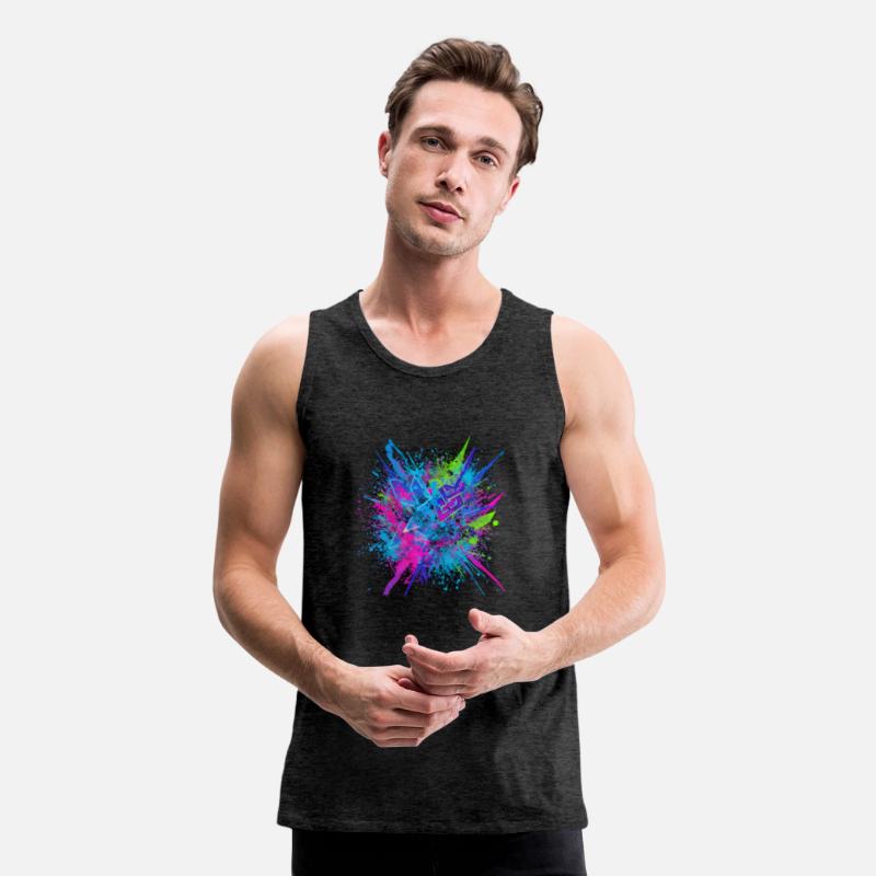 Neon Chaos – Futuristic Paint Splash Explosion