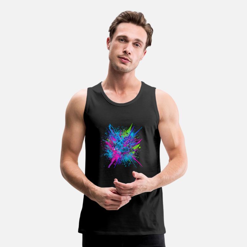 Neon Chaos – Futuristic Paint Splash Explosion