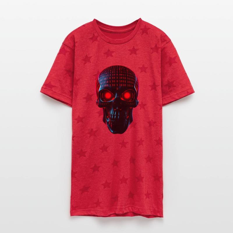 Neon Skull Binary Pulse