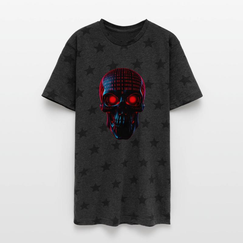 Neon Skull Binary Pulse