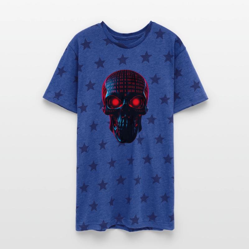 Neon Skull Binary Pulse