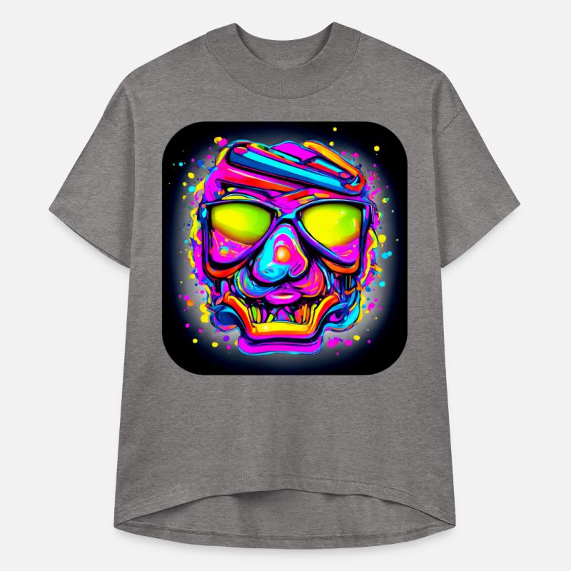 Neon Style Skull Rave Party Glow