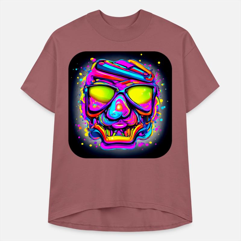 Neon Style Skull Rave Party Glow